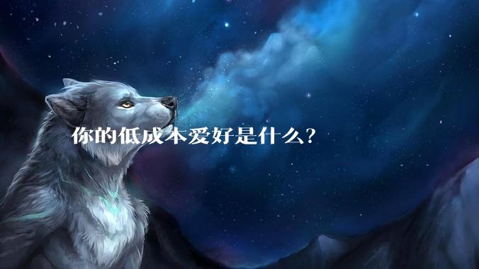 你的低成本爱好是什么？