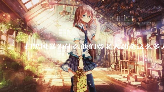 扫黑风暴为什么他们费老大劲杀这么多人不如直接把督导组干掉？