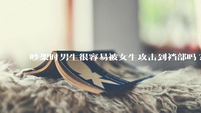 吵架时男生很容易被女生攻击到裆部吗?